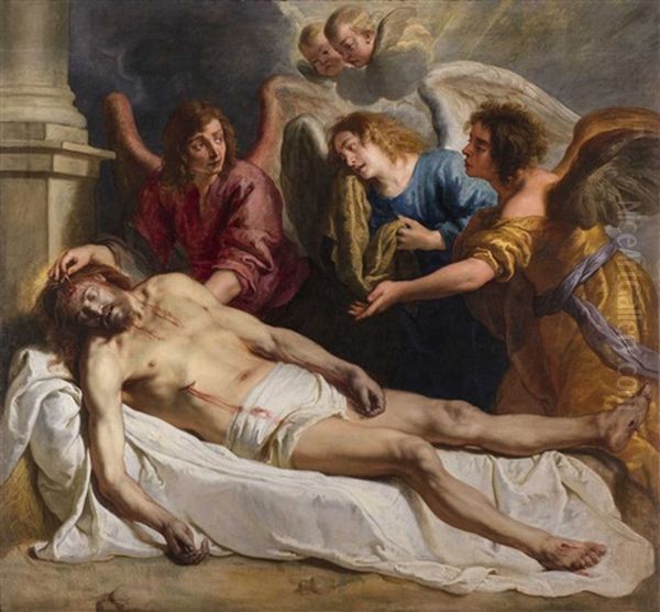 The Lamentation Oil Painting by Caspar de Crayer