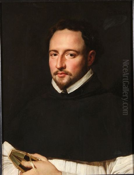 Portrait Of A Dominican Friar Oil Painting by Caspar de Crayer