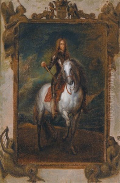 Reiterbildnis Eines Feldherren Oil Painting by Caspar de Crayer