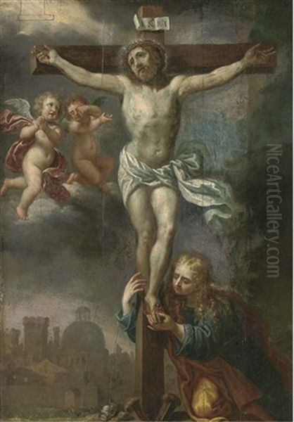 The Crucifixion Oil Painting by Caspar de Crayer