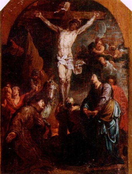 The Crucifixion Oil Painting by Caspar de Crayer