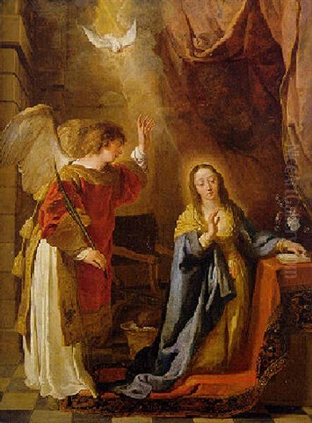 The Annunciation Oil Painting by Caspar de Crayer