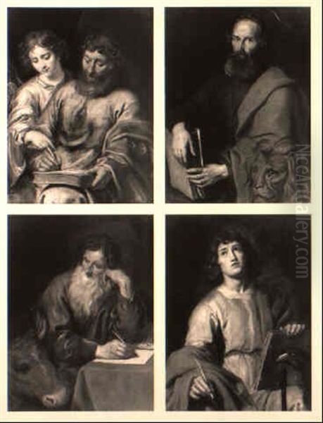 Les Quatre Evangelistes Oil Painting by Caspar de Crayer