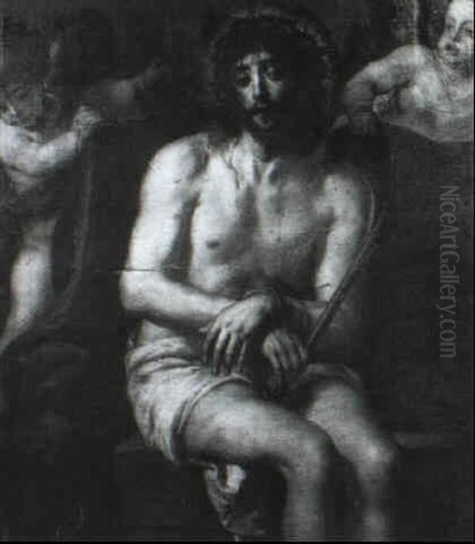 Christ A La Couronne D'epines Oil Painting by Caspar de Crayer