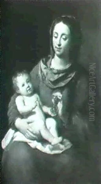 The Madonna And Child Oil Painting by Caspar de Crayer