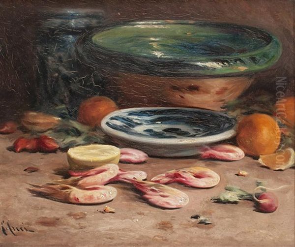 Bodegon Oil Painting by Enrico Creci Alcober