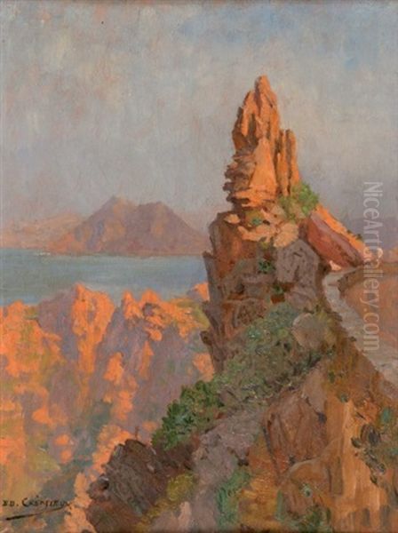 Calanques De Piana Oil Painting by Edouard Cremieux