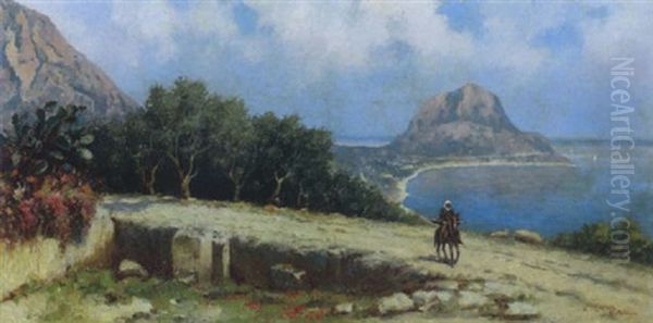 Veduta Del Golfo Di Palermo Oil Painting by Erminio Cremp