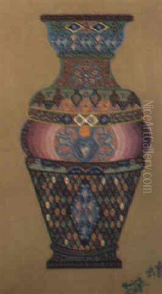 Vase, 267 Oil Painting by Joseph (Fleury Joseph) Crepin