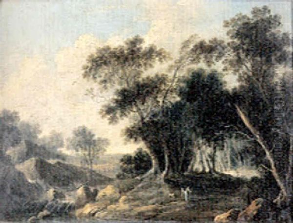 Paysage Oil Painting by Louis-Philippe Crepin