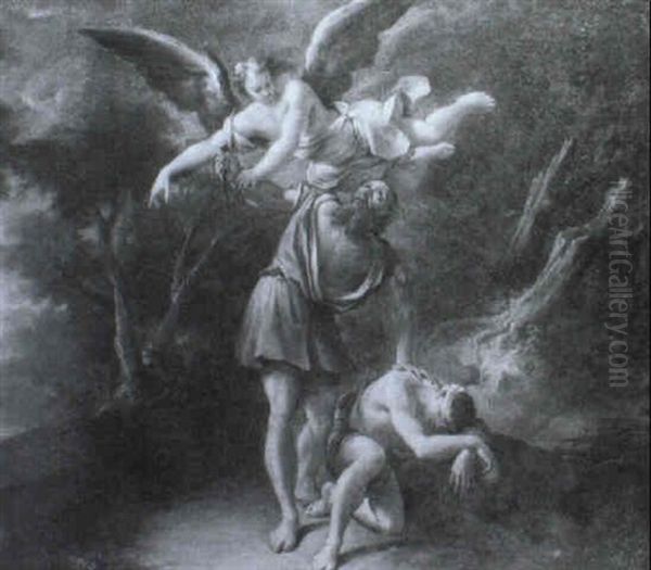 The Sacrifice Of Isaac Oil Painting by Antonio Crespi