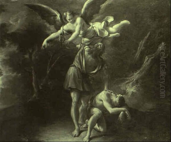 The Sacrifice Of Isaac Oil Painting by Antonio Crespi