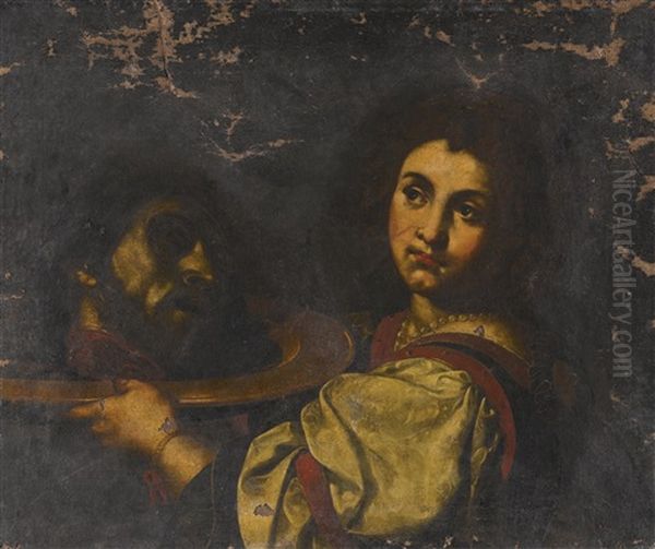 Salome With The Head Of Saint John The Baptist Oil Painting by Daniele Crespi