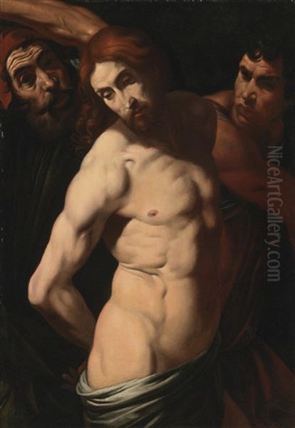 The Flagellation Of Christ Oil Painting by Daniele Crespi