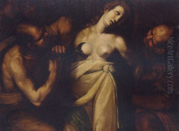 The Martyrdom Of Saint Agatha Oil Painting by Daniele Crespi