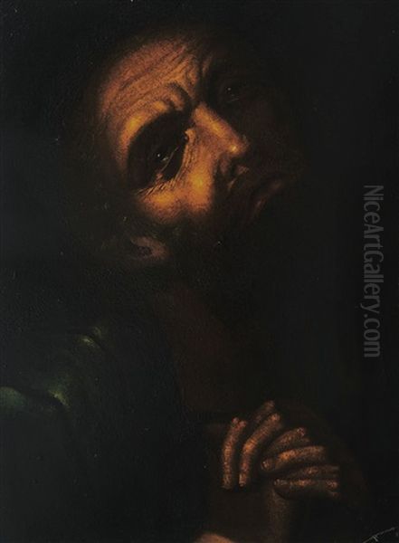 Saint En Priere Oil Painting by Giovanni Battista Crespi (il Cerano)