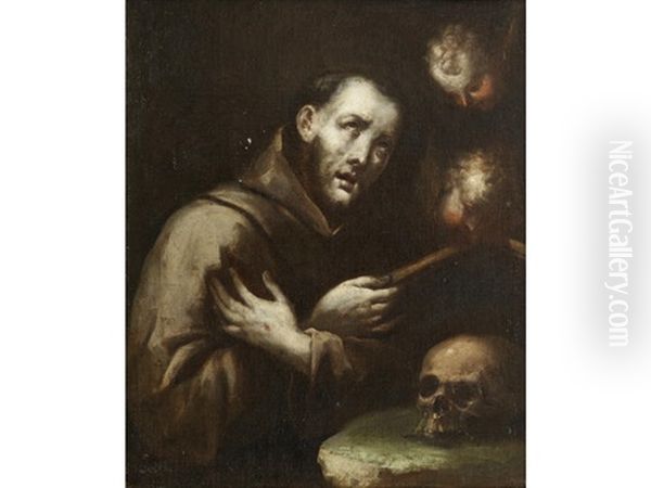 Saint Francis Oil Painting by Giovanni Battista Crespi (il Cerano)