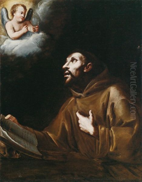 Der Heilige Franziskus - San Francesco Oil Painting by Giovanni Battista Crespi (il Cerano)