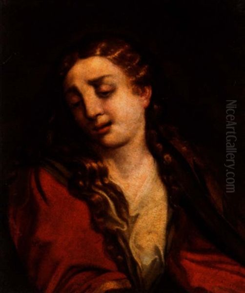 The Penitent Magdalene Oil Painting by Giovanni Battista Crespi (il Cerano)