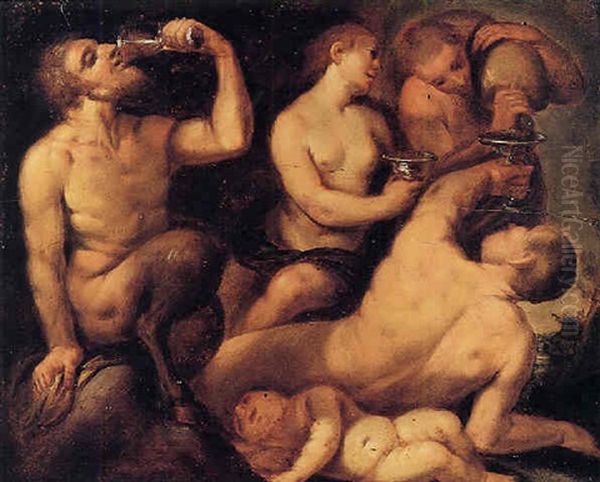 Baccanale Oil Painting by Giovanni Battista Crespi (il Cerano)