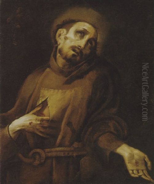 San Francesco In Estasi Oil Painting by Giovanni Battista Crespi (il Cerano)