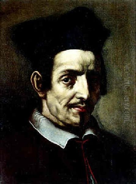 Portrait En Buste De Cardinal Oil Painting by Giovanni Battista Crespi (il Cerano)