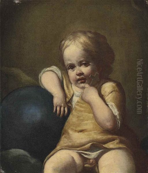 The Infant Christ As Redeemer Oil Painting by Giuseppe Maria Crespi