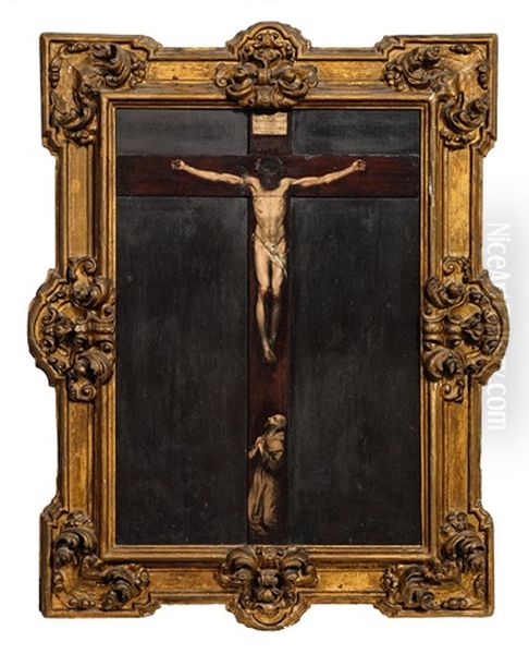 The Crucifixion Of Christ Oil Painting by Giuseppe Maria Crespi