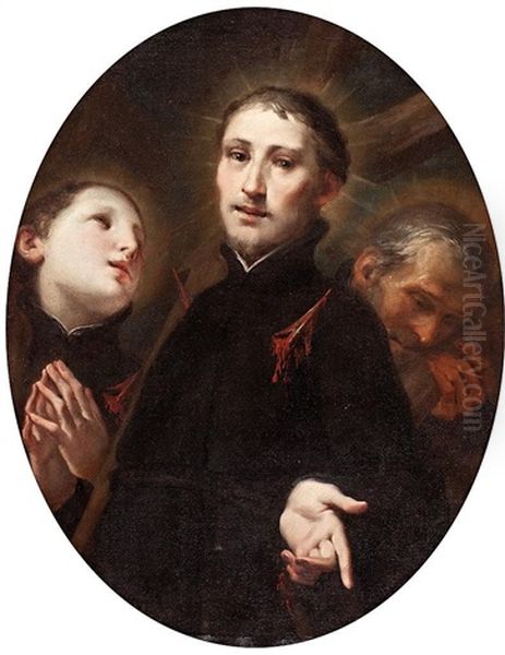 Martires Jesuitas (rodolfo Acquaviva?) Oil Painting by Giuseppe Maria Crespi