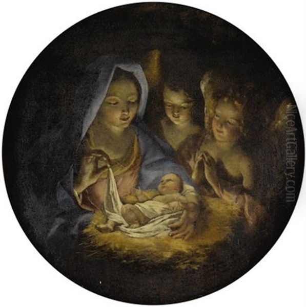 The Nativity Oil Painting by Giuseppe Maria Crespi