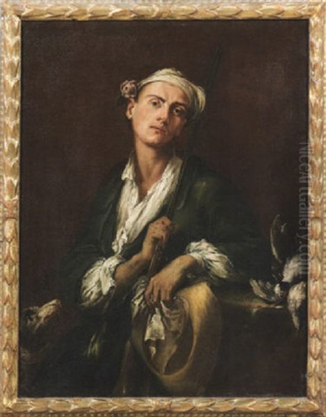 Giovane Cacciatore Oil Painting by Giuseppe Maria Crespi