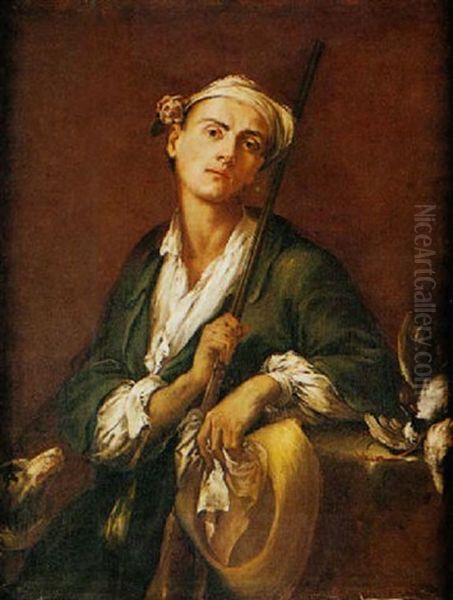 Giovanni Cacciatore Oil Painting by Giuseppe Maria Crespi