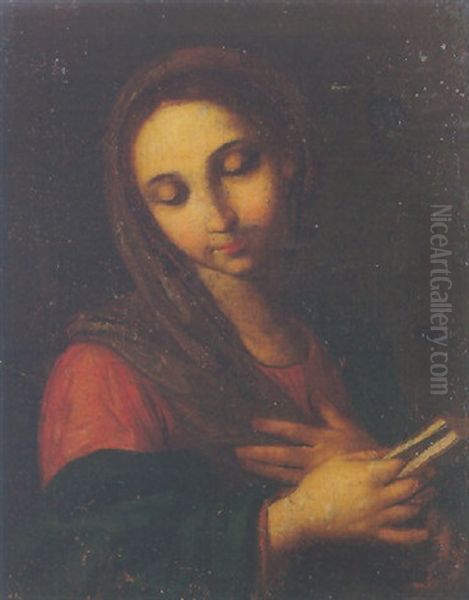 The Madonna At Prayer Oil Painting by Giuseppe Maria Crespi