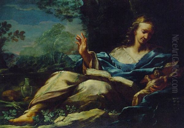 The Penitent Magdalen Oil Painting by Giuseppe Maria Crespi