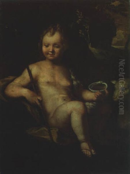 The Infant Saint John The Baptist Oil Painting by Giuseppe Maria Crespi