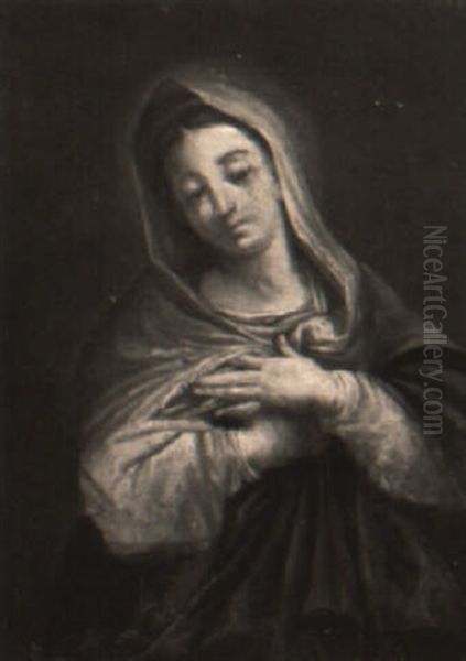 Madonna Oil Painting by Giuseppe Maria Crespi