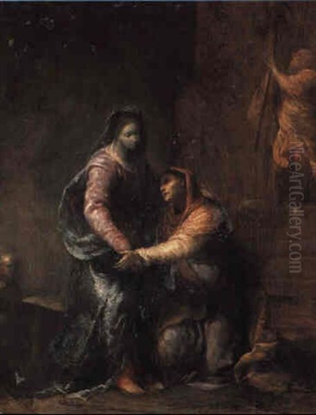 The Visitation Oil Painting by Giuseppe Maria Crespi