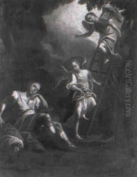 The Dream Of Jacob Oil Painting by Giuseppe Maria Crespi