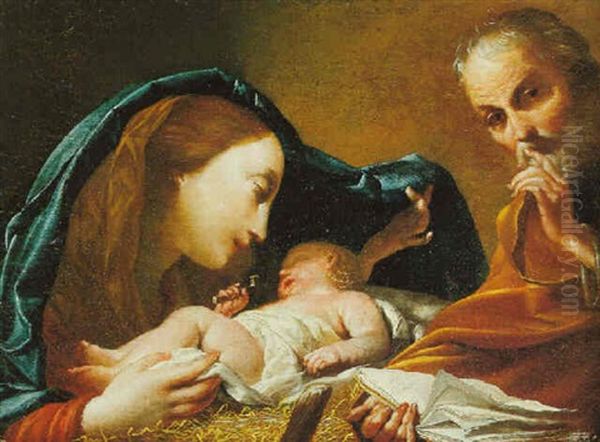 The Holy Family Oil Painting by Giuseppe Maria Crespi