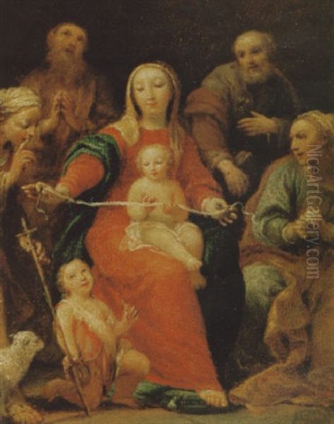 Sacra Famiglia Oil Painting by Luigi Crespi