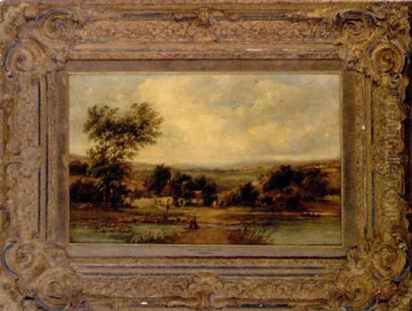 Bakewell, Derbyshire Oil Painting by Thomas Creswick