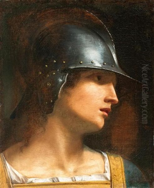 Bildnis Eines Soldaten Mit Helm Oil Painting by Donato Creti