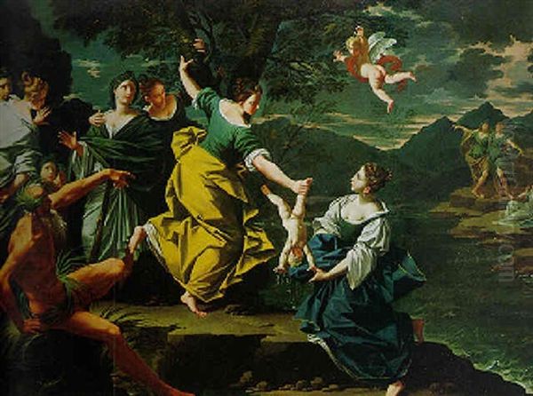 Thetis Dipping Achilles In The River Styx Oil Painting by Donato Creti