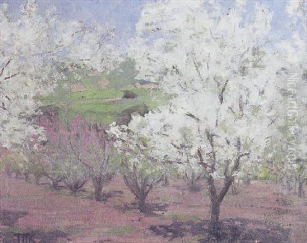 Orchard In Blossom Oil Painting by Theodore Morrow Criley