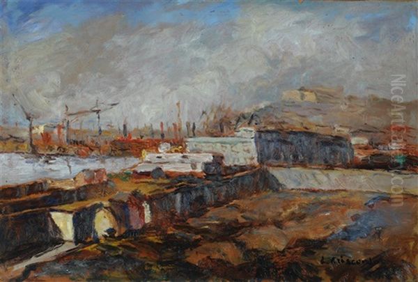 Porto Oil Painting by Luigi Crisconio