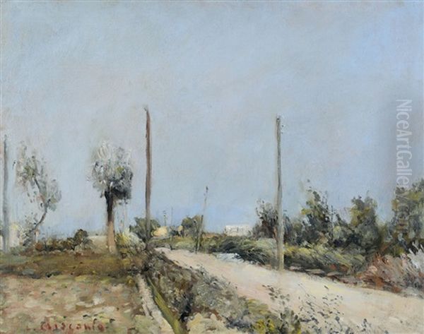 Paesaggio Campano Oil Painting by Luigi Crisconio