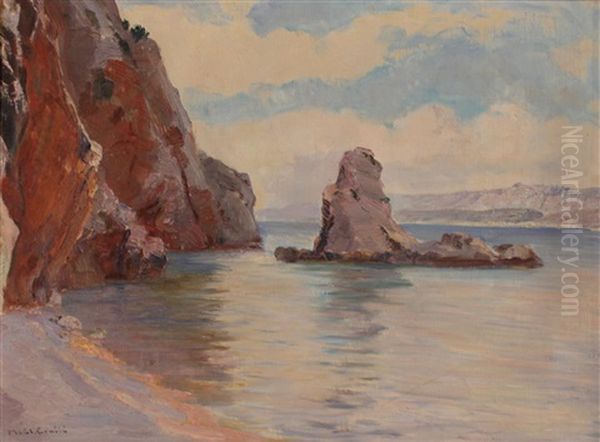 Coastline Oil Painting by Menci Clemens Crncic