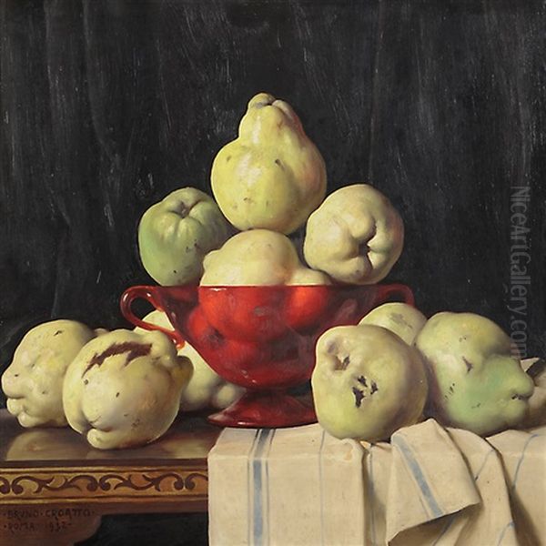 Frutta Nel Centrotavola Oil Painting by Bruno Croatto