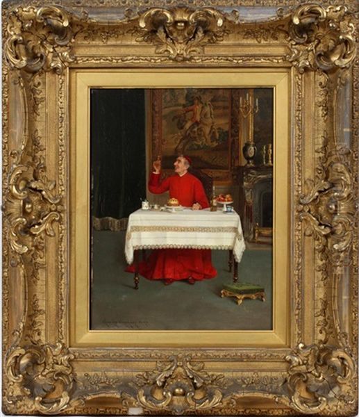 The Cardinal Oil Painting by Georges Croegaert