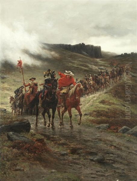 The Return From A Raid Oil Painting by Ernest Crofts